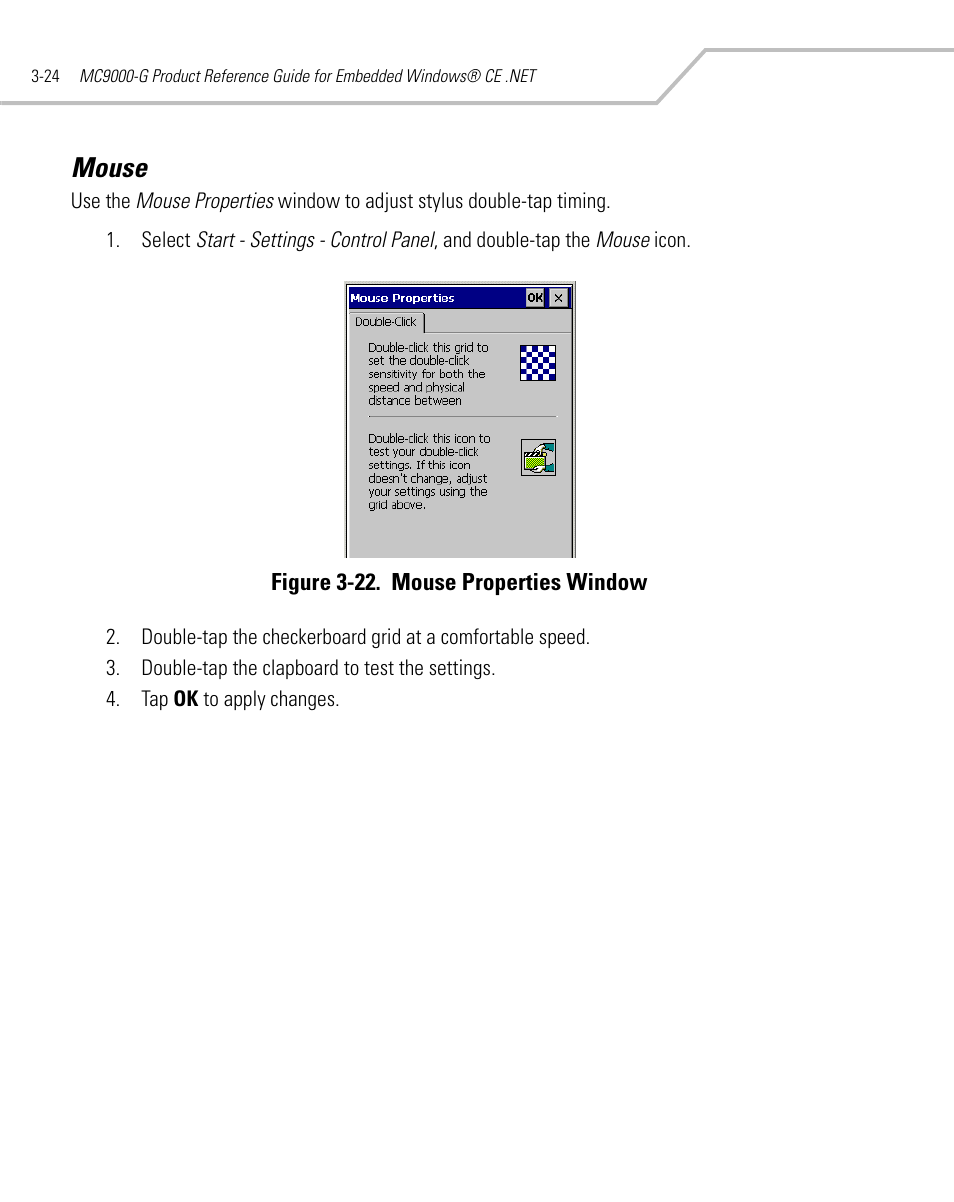 Mouse, Mouse -24 | Symbol Technologies MC9000-G User Manual | Page 118 / 530