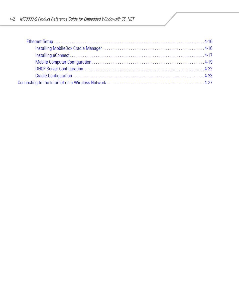 Symbol Technologies MC9000-G User Manual | Page 164 / 530