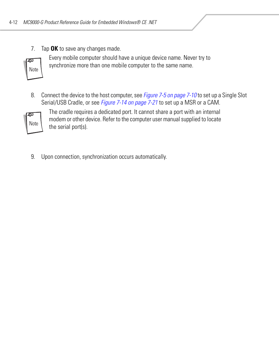 Symbol Technologies MC9000-G User Manual | Page 174 / 530