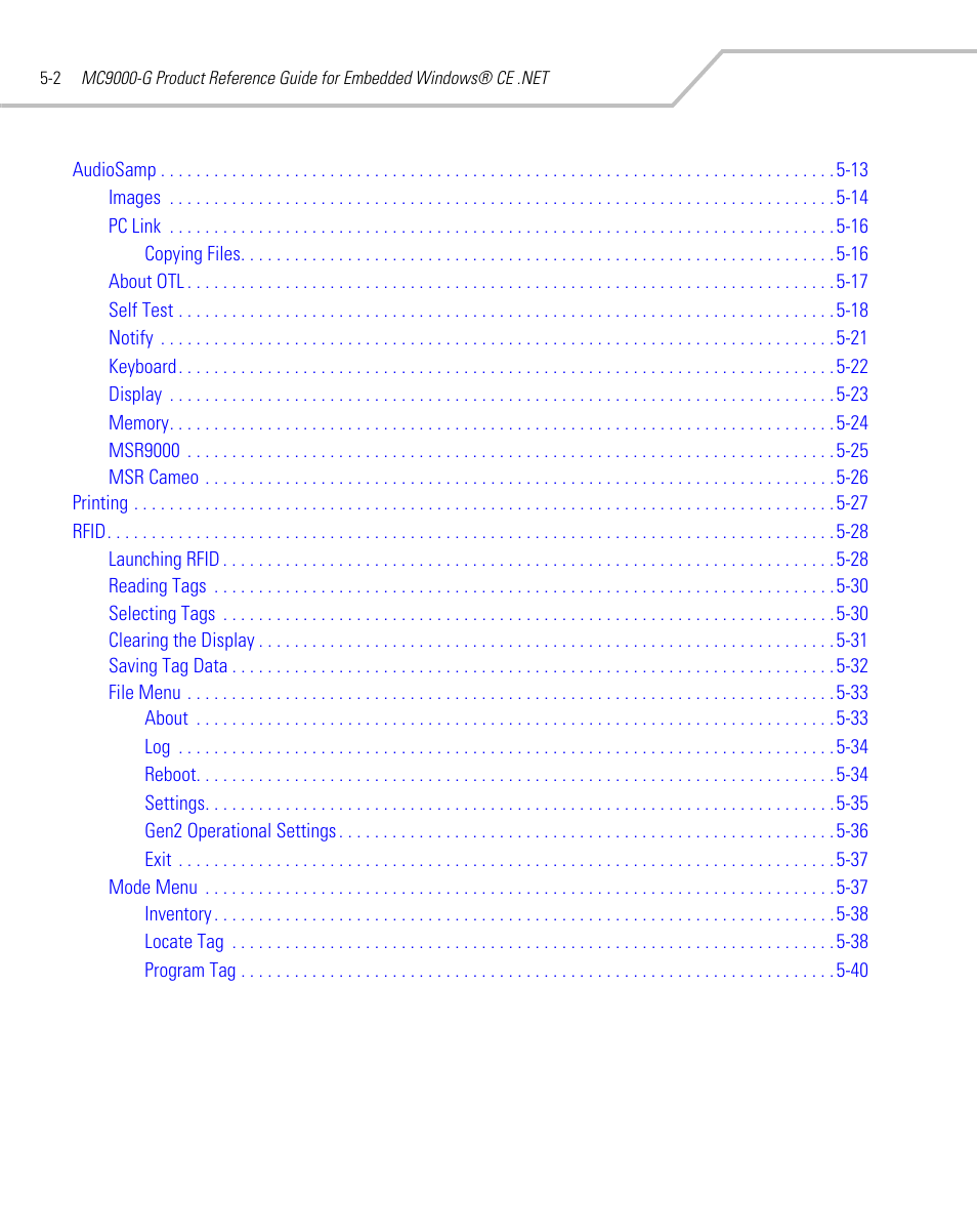 Symbol Technologies MC9000-G User Manual | Page 196 / 530