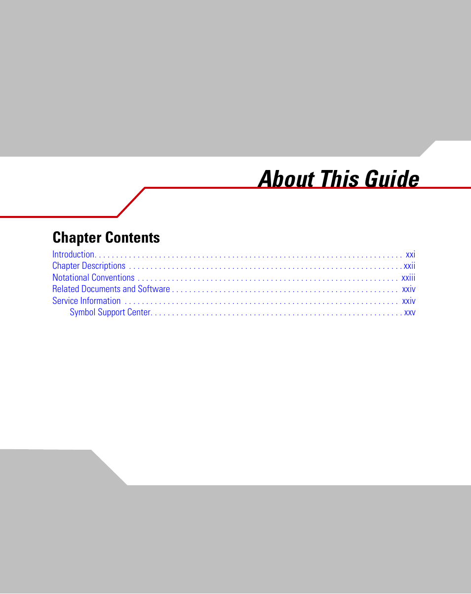 About this guide, Chapter. about this guide | Symbol Technologies MC9000-G User Manual | Page 21 / 530