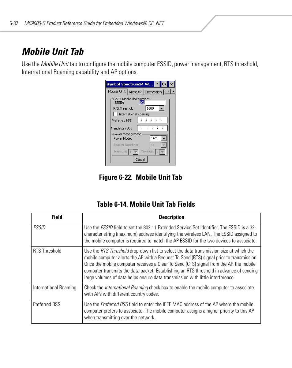 Mobile unit tab, Mobile unit tab -32 | Symbol Technologies MC9000-G User Manual | Page 268 / 530