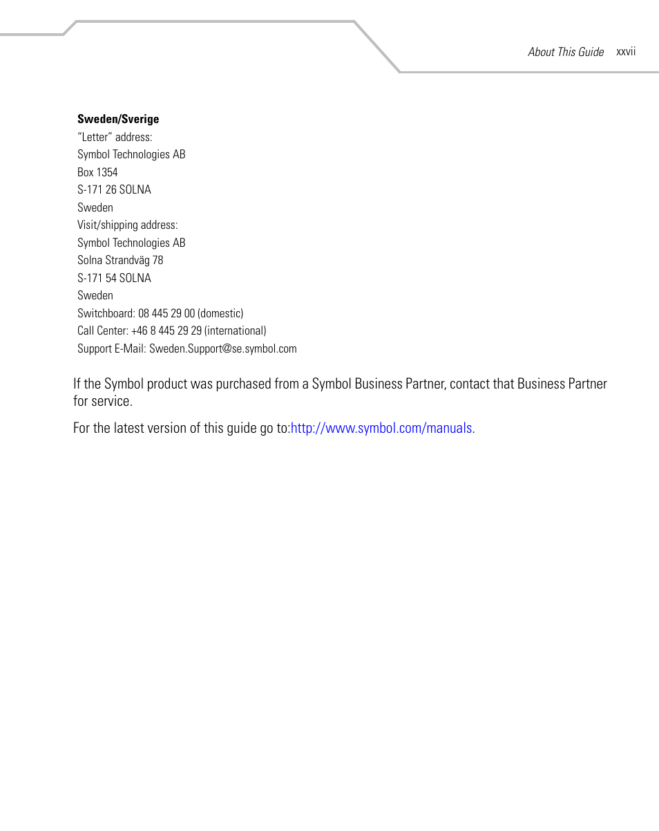 Symbol Technologies MC9000-G User Manual | Page 29 / 530