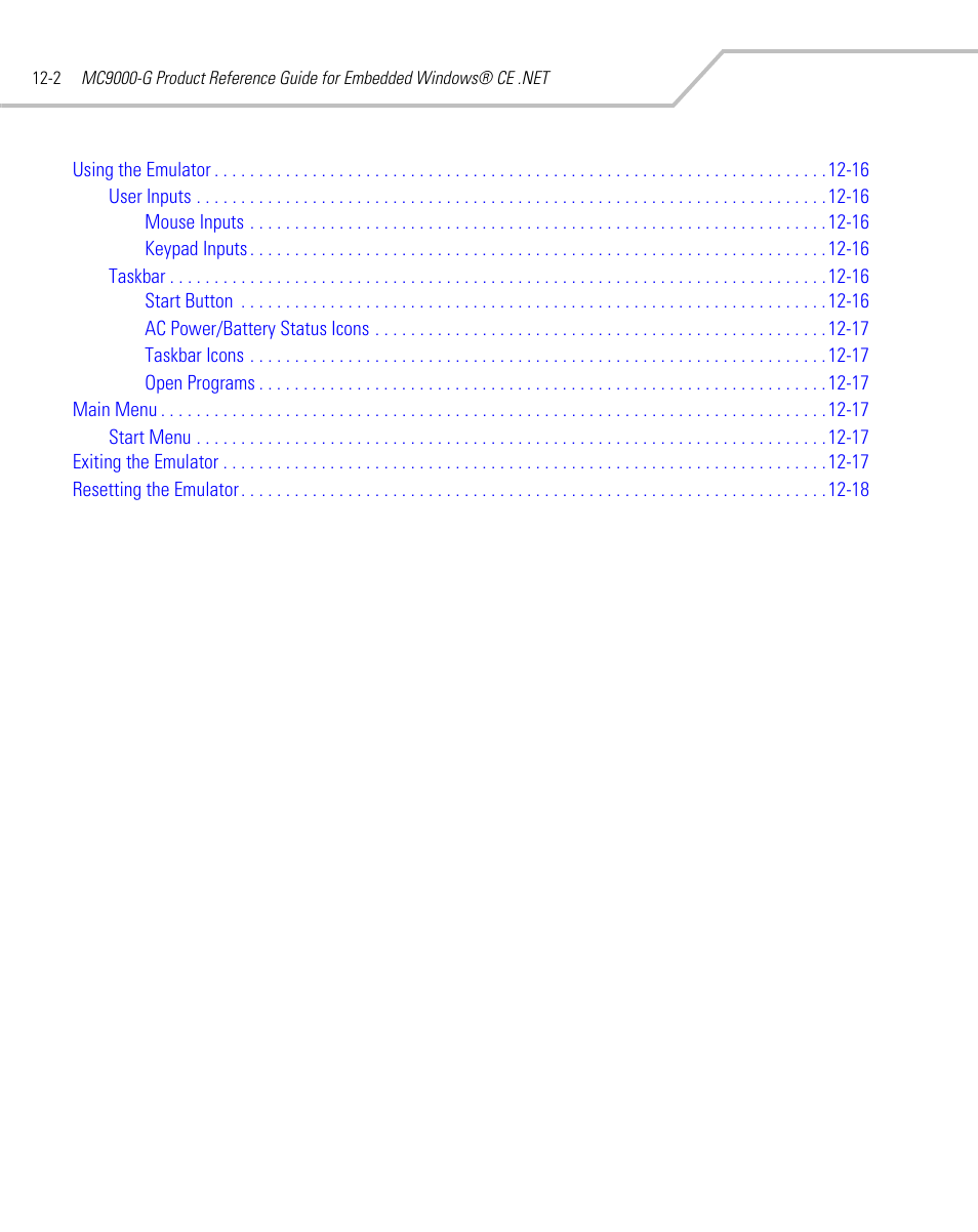 Symbol Technologies MC9000-G User Manual | Page 382 / 530