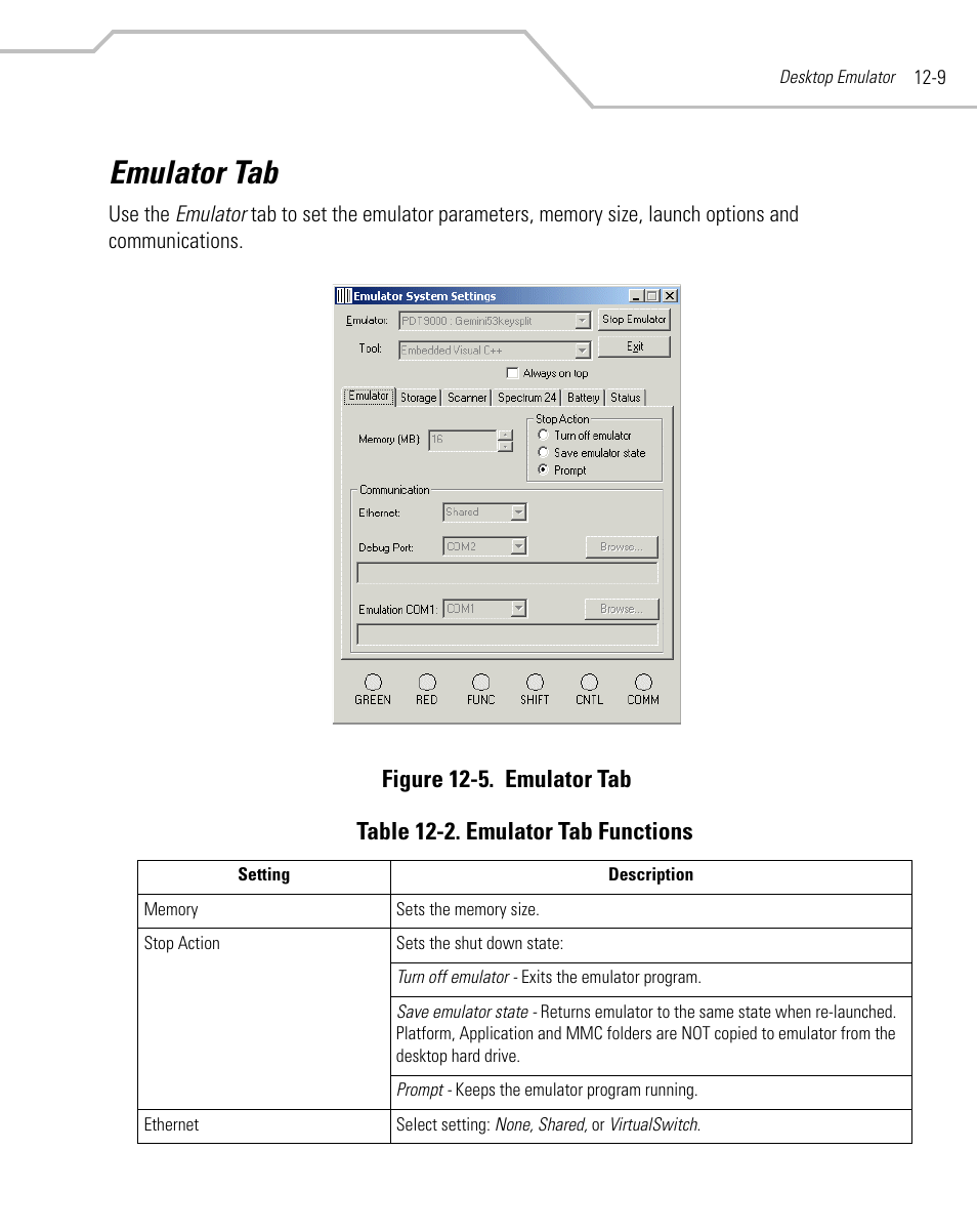 Emulator tab, Emulator tab -9 | Symbol Technologies MC9000-G User Manual | Page 389 / 530