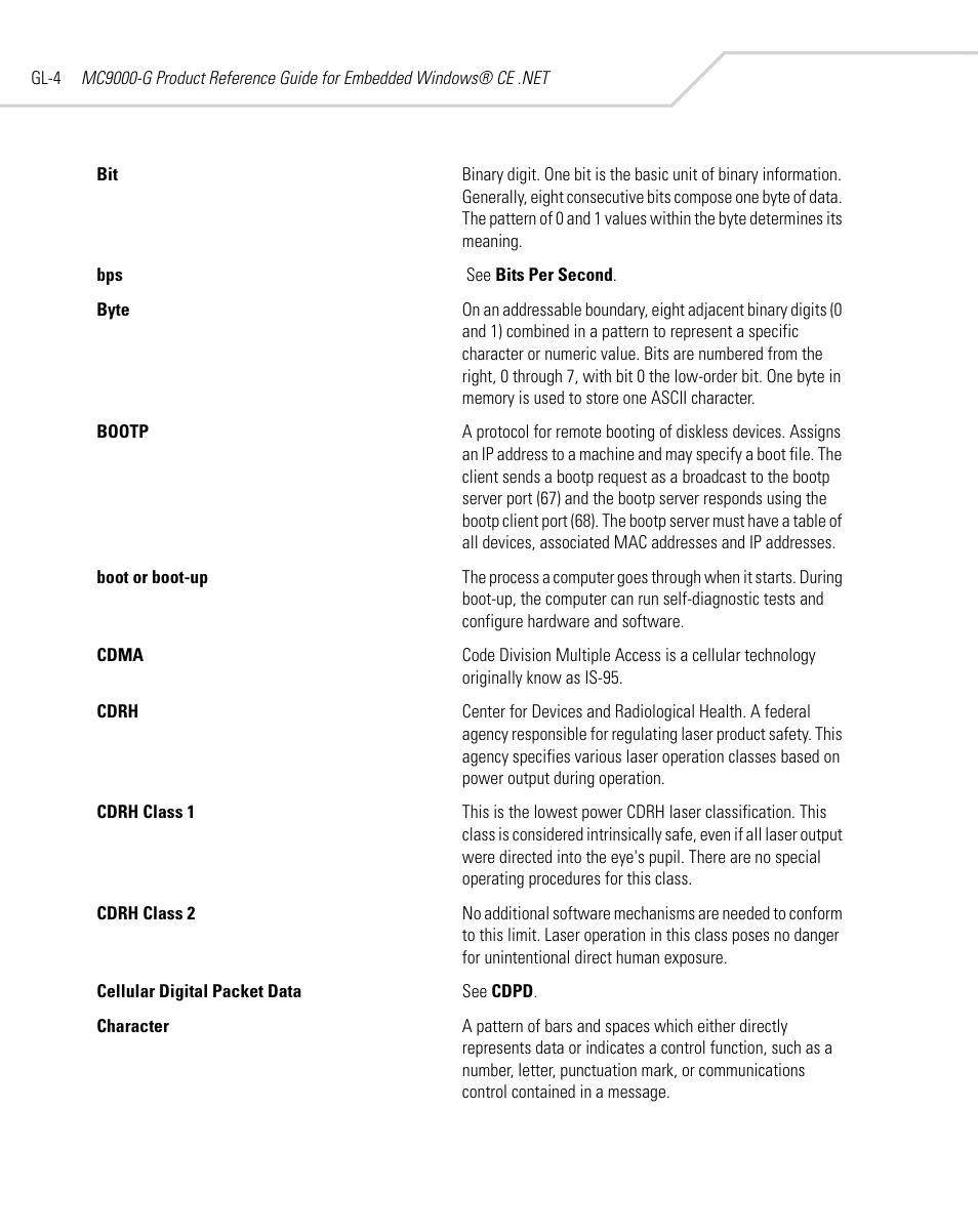 Symbol Technologies MC9000-G User Manual | Page 502 / 530