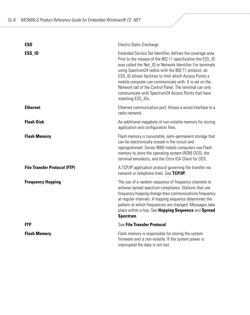 Symbol Technologies MC9000-G User Manual | Page 506 / 530