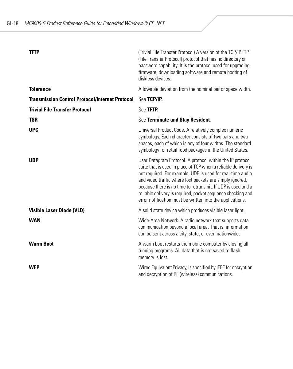 Symbol Technologies MC9000-G User Manual | Page 516 / 530