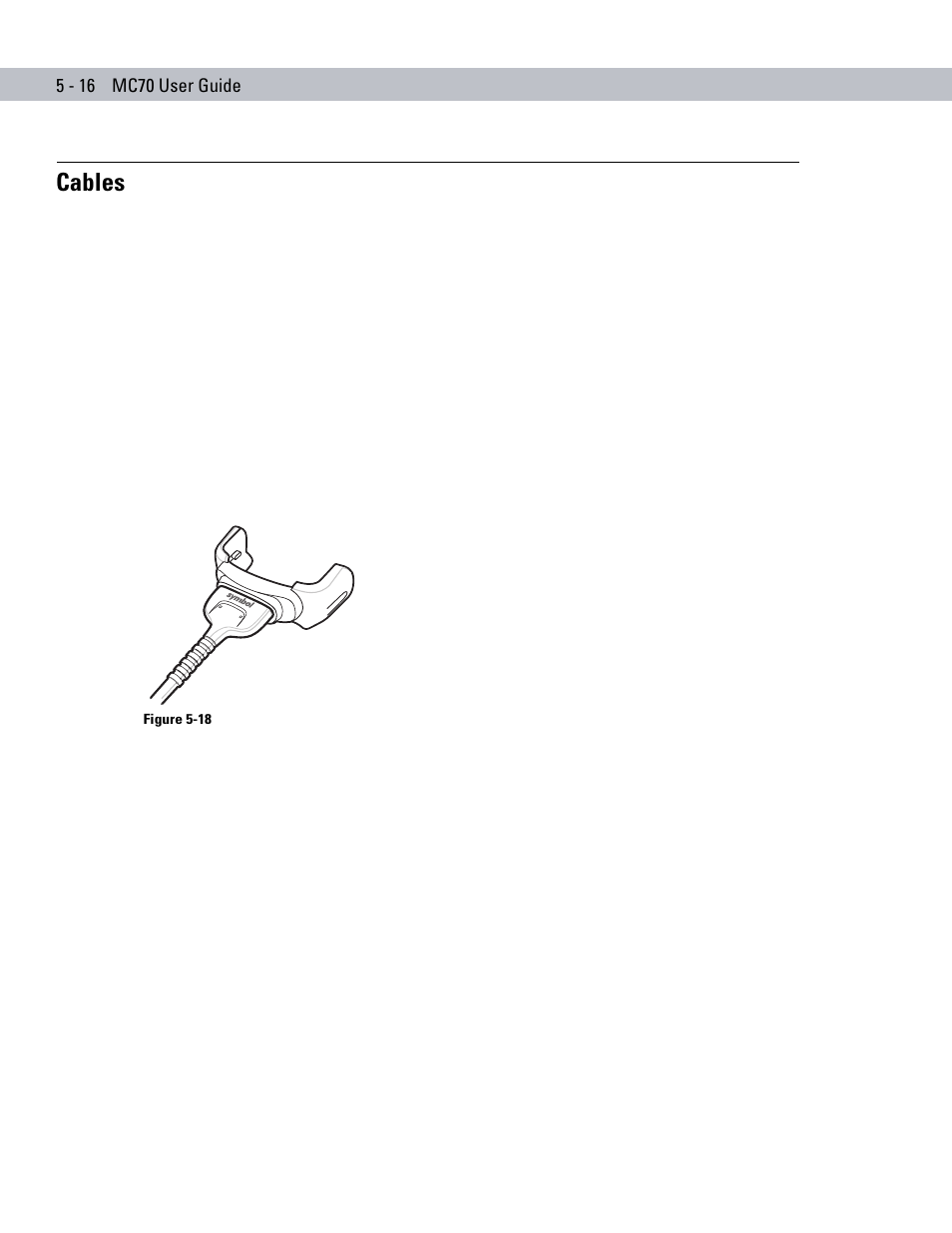 Cables, Cables -16 | Symbol Technologies MC70 User Manual | Page 126 / 166