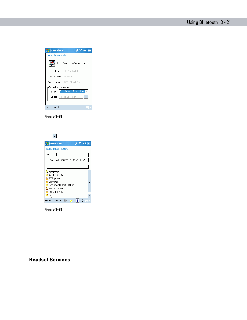 Headset services, Headset services -21 | Symbol Technologies MC70 User Manual | Page 79 / 166
