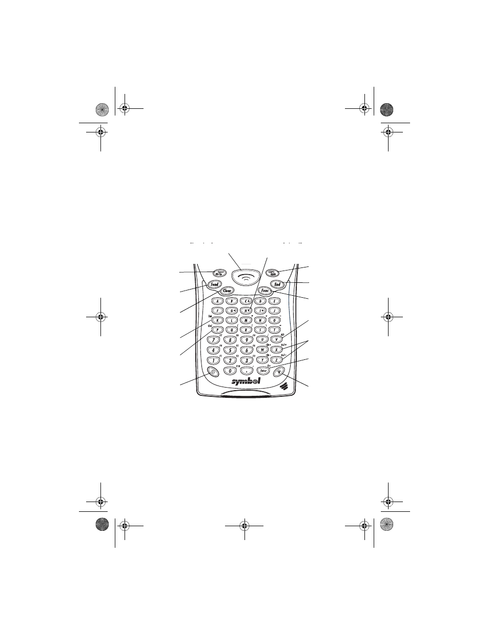 Using the 47-key keyboard | Symbol Technologies QRG PDT 8100 User Manual | Page 19 / 48