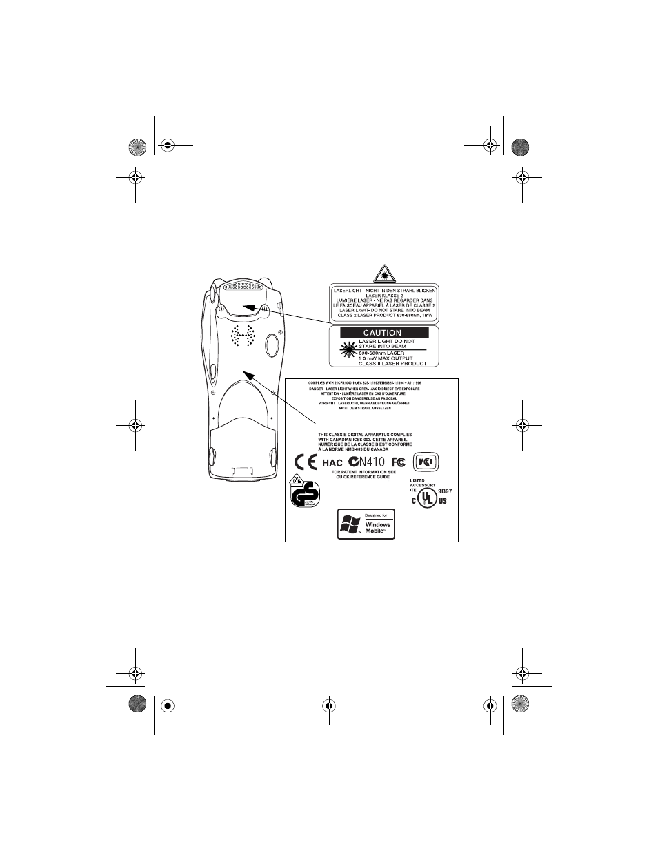 Scanner labeling | Symbol Technologies QRG PDT 8100 User Manual | Page 41 / 48