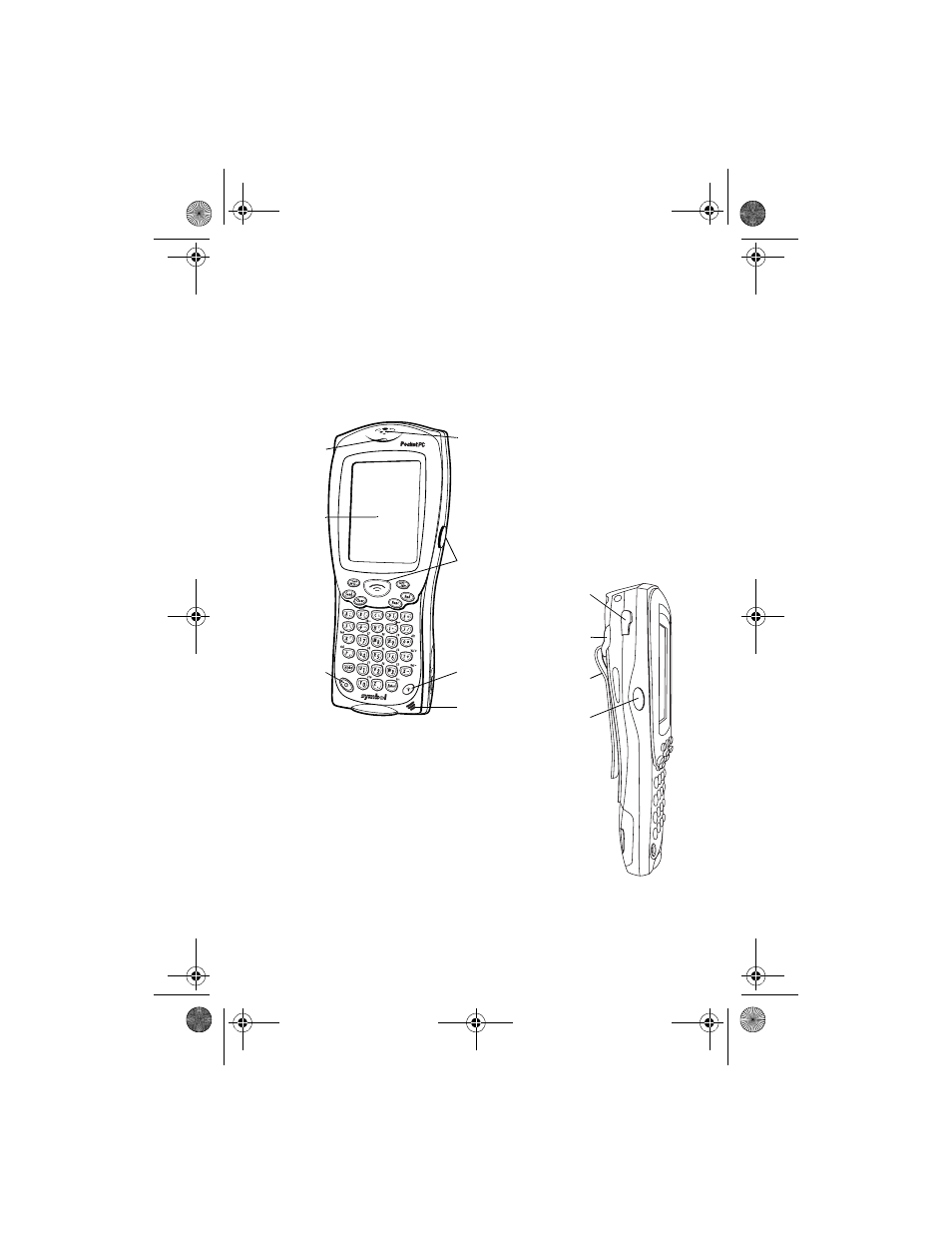 Parts of the terminal | Symbol Technologies QRG PDT 8100 User Manual | Page 5 / 48