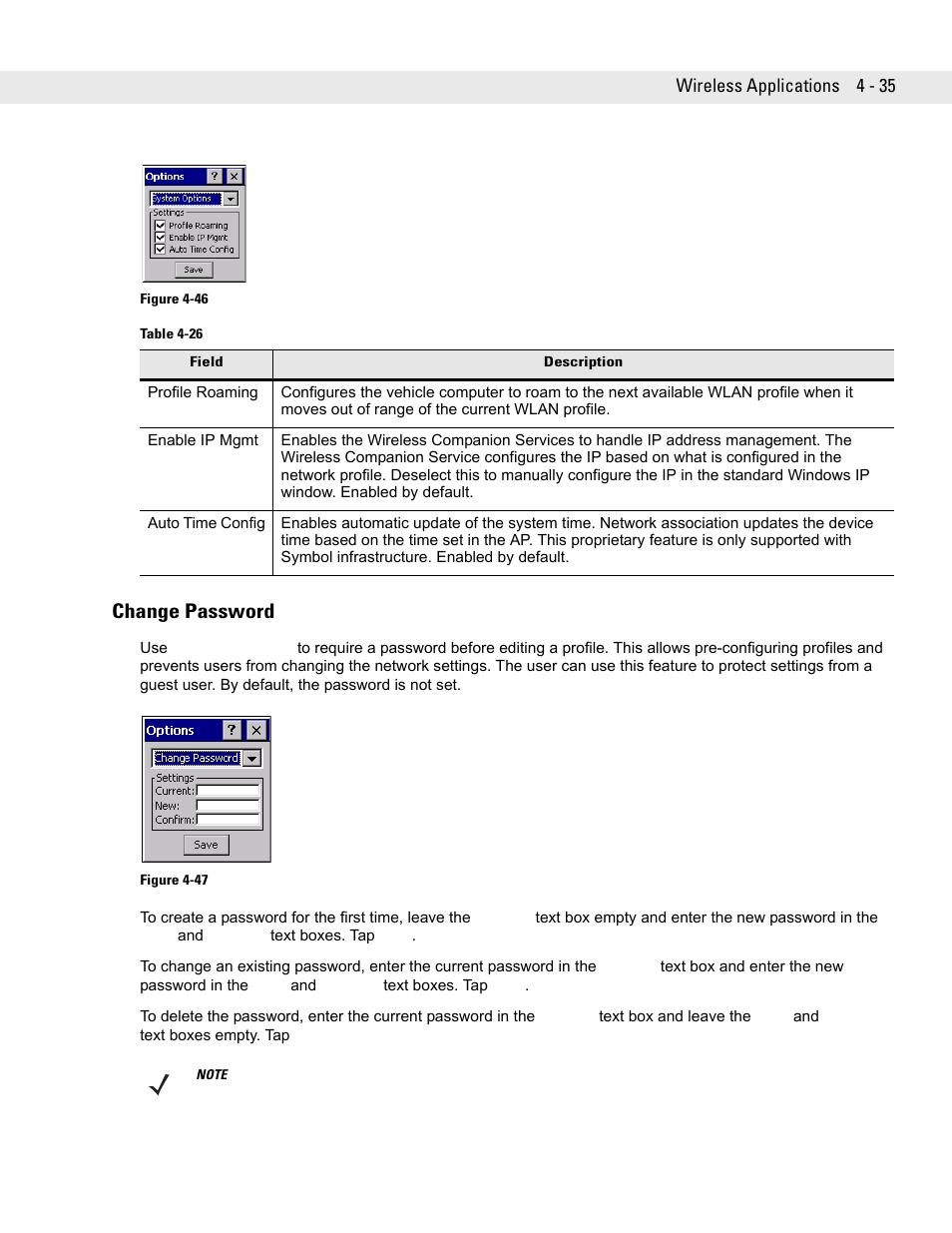 Change password, Change password -35 | Symbol Technologies VC5090 User Manual | Page 111 / 210