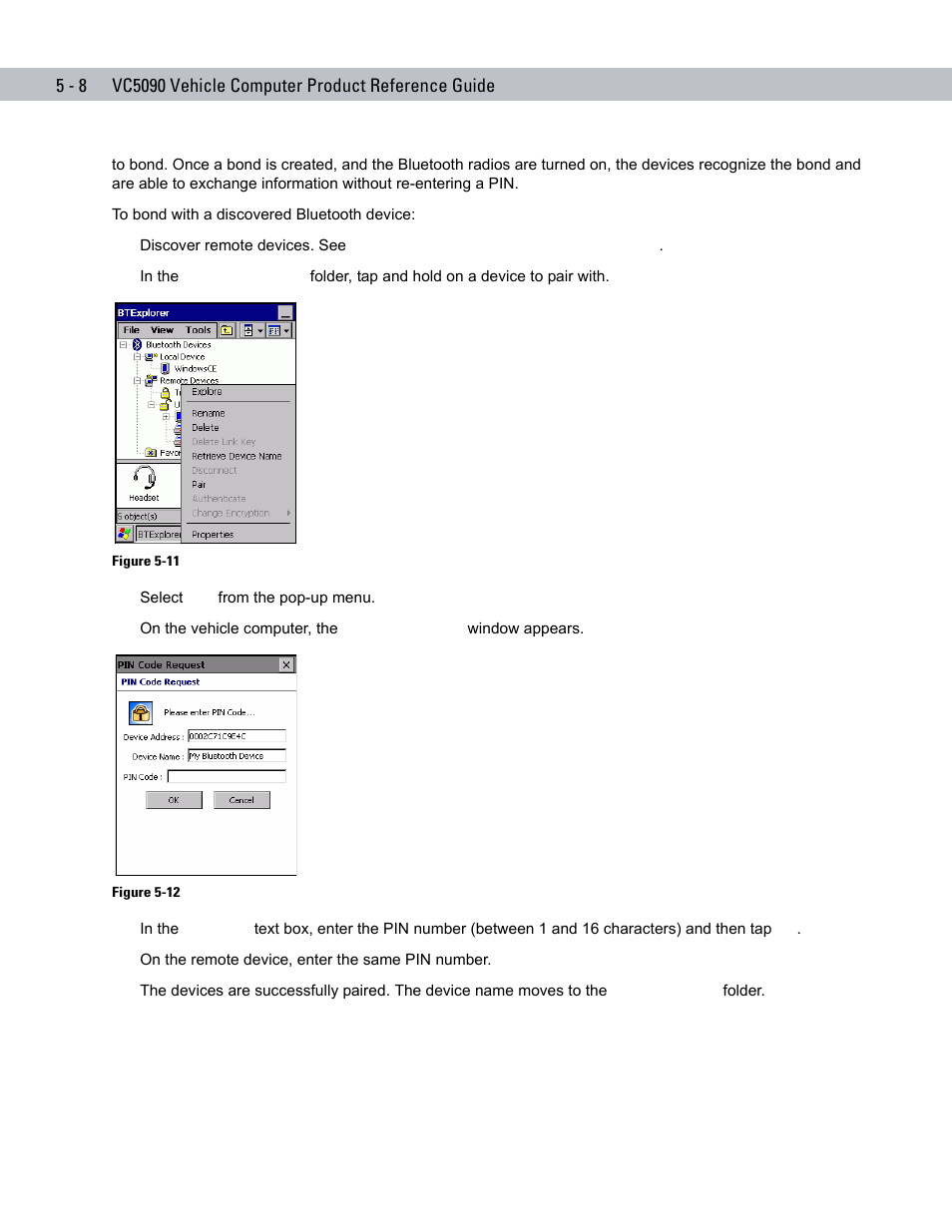 Symbol Technologies VC5090 User Manual | Page 124 / 210