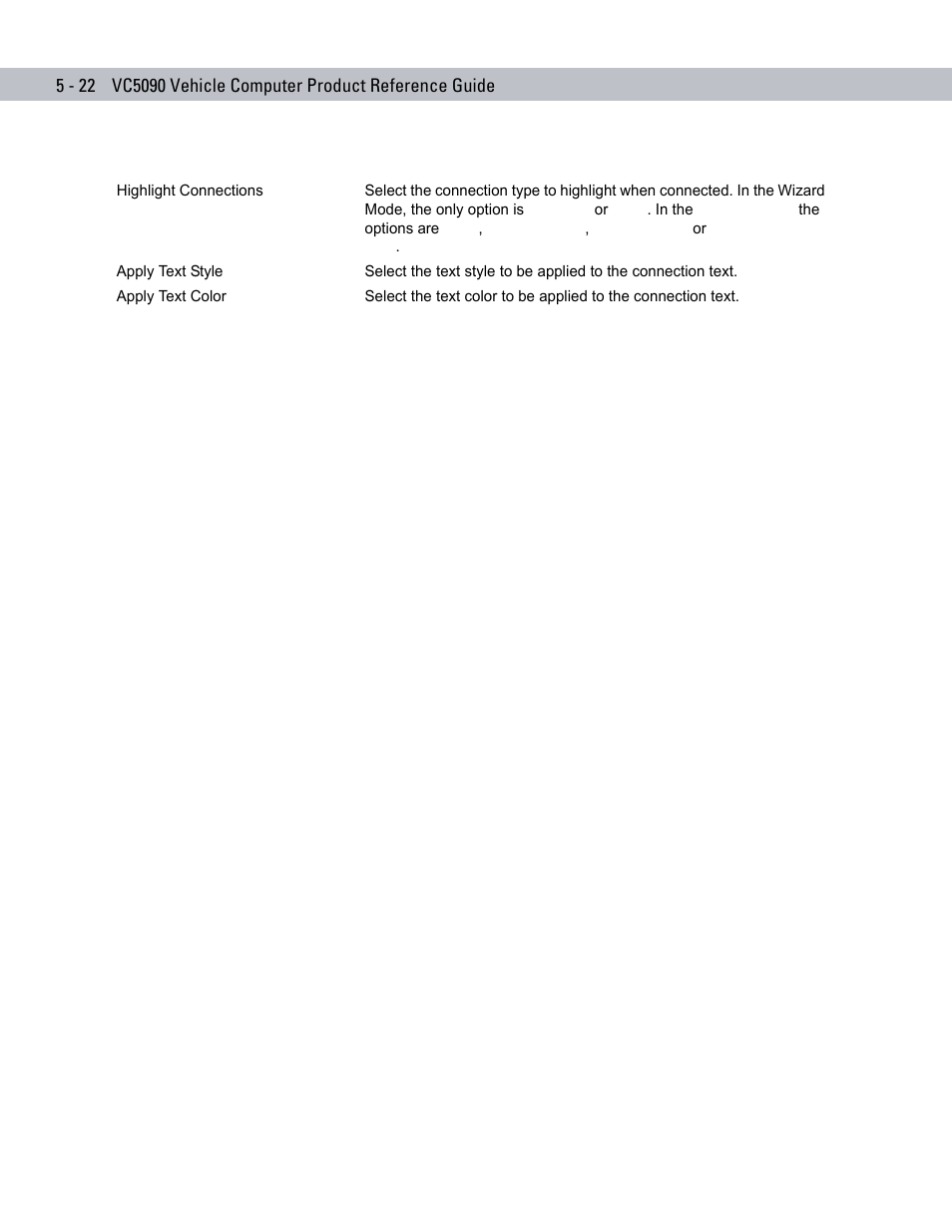 Symbol Technologies VC5090 User Manual | Page 138 / 210