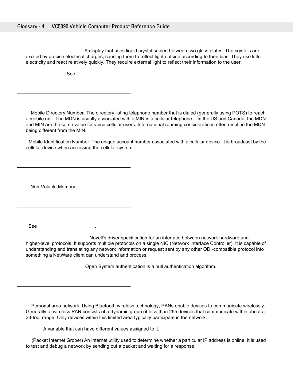 Symbol Technologies VC5090 User Manual | Page 198 / 210