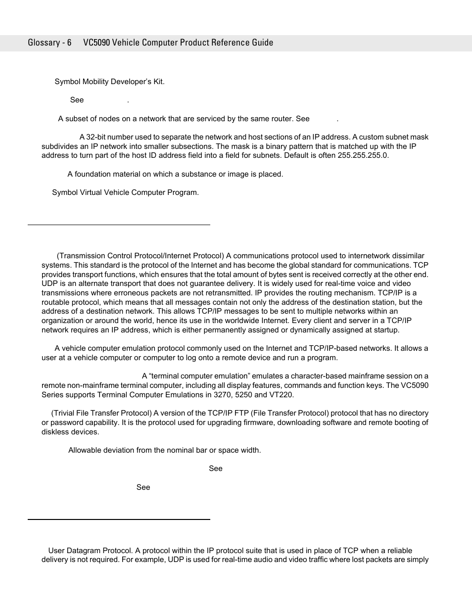 Symbol Technologies VC5090 User Manual | Page 200 / 210