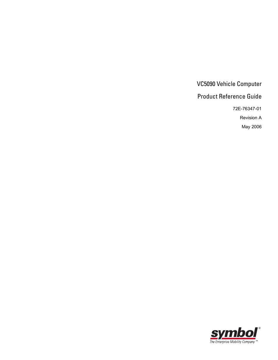 Vc5090 vehicle computer product reference guide | Symbol Technologies VC5090 User Manual | Page 3 / 210
