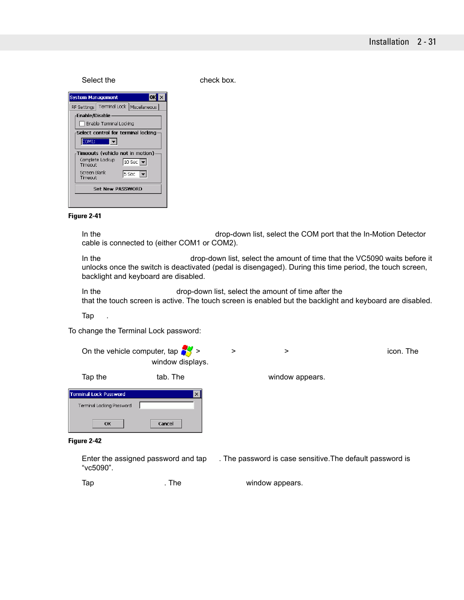 Symbol Technologies VC5090 User Manual | Page 55 / 210