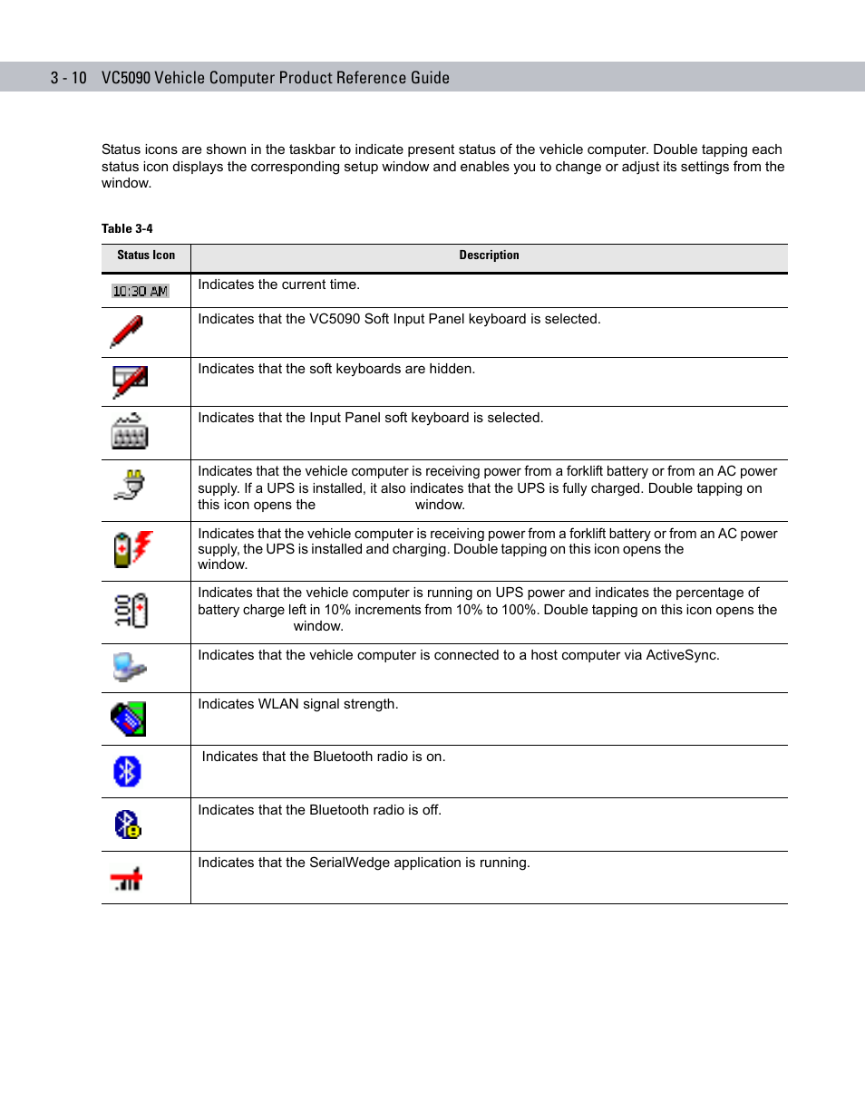 Symbol Technologies VC5090 User Manual | Page 68 / 210