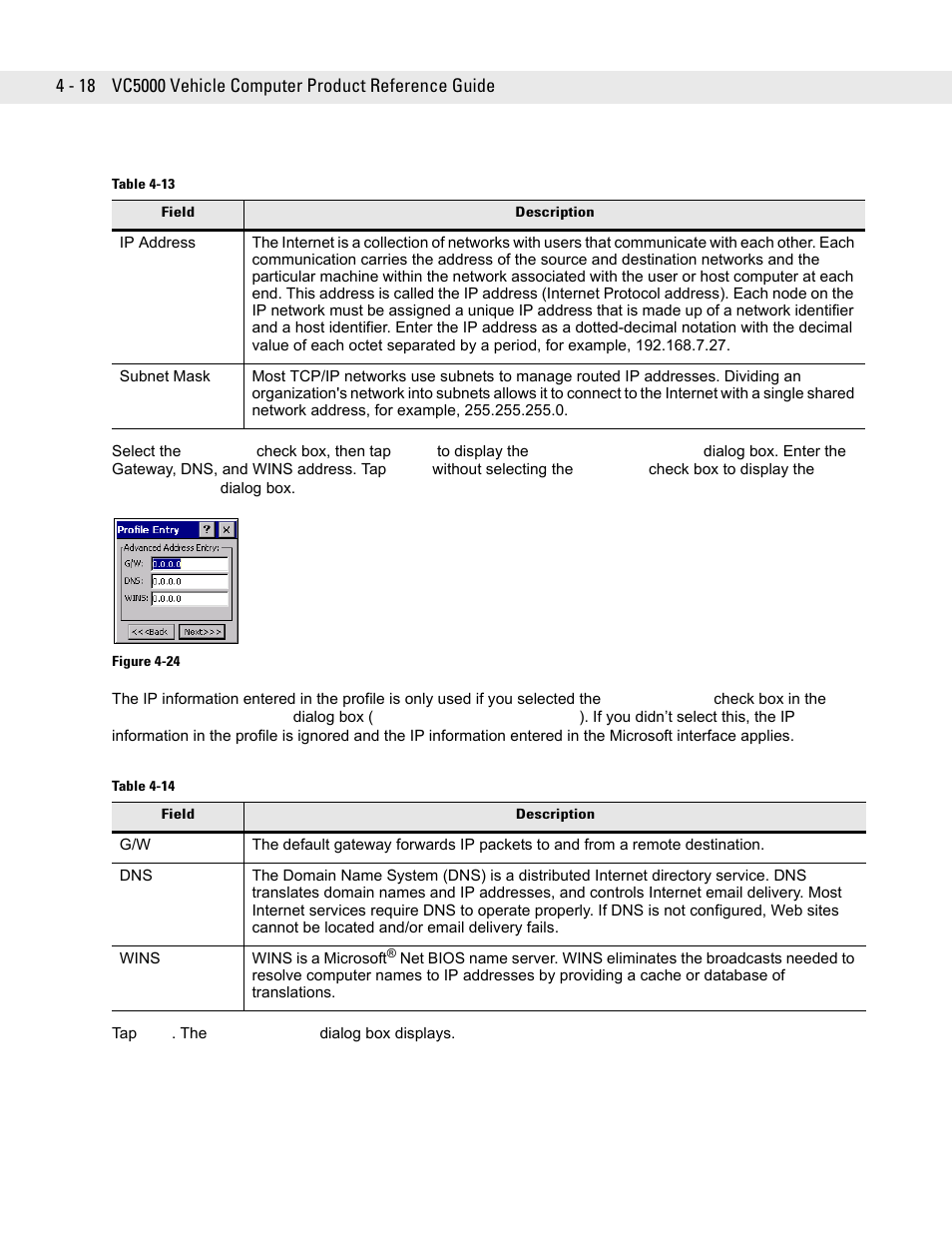 Symbol Technologies VC5090 User Manual | Page 94 / 210