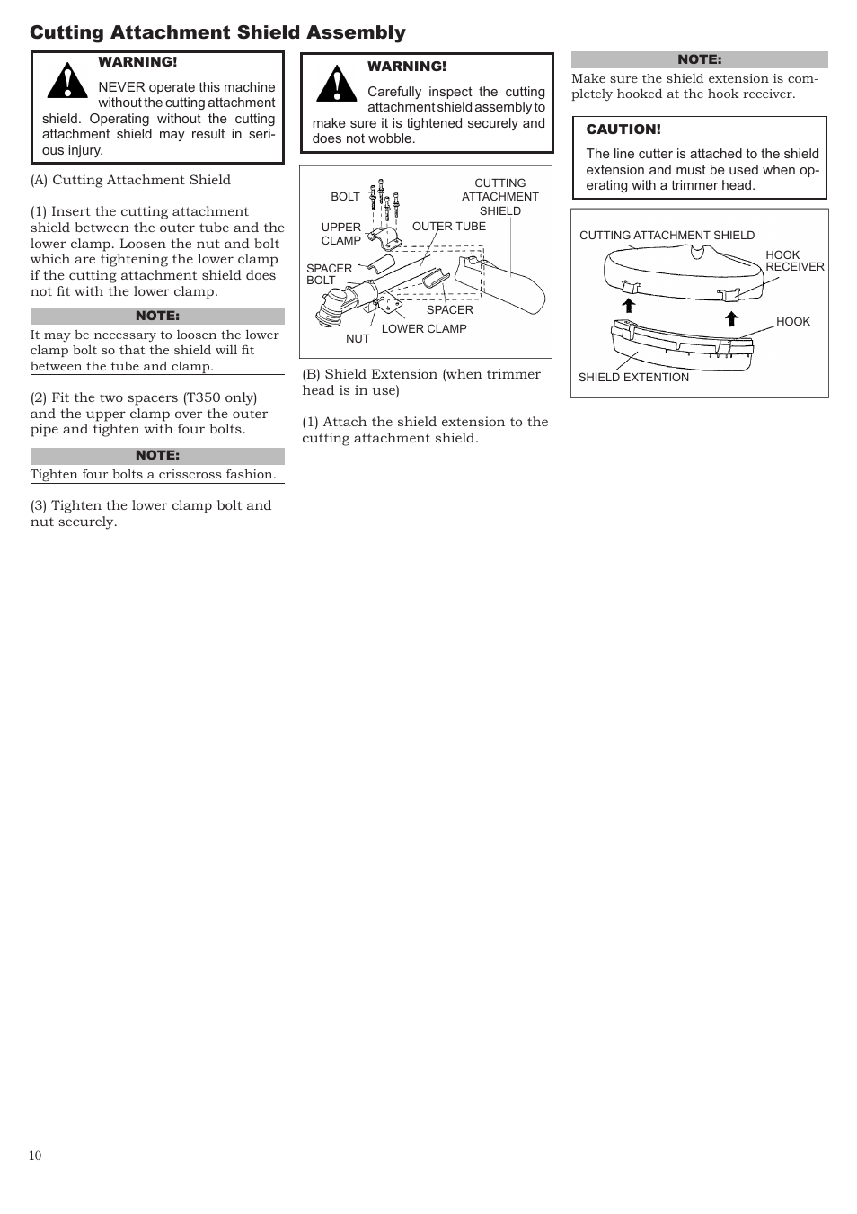 Cutting attachment shield assembly | Symbol Technologies T350 User Manual | Page 10 / 24