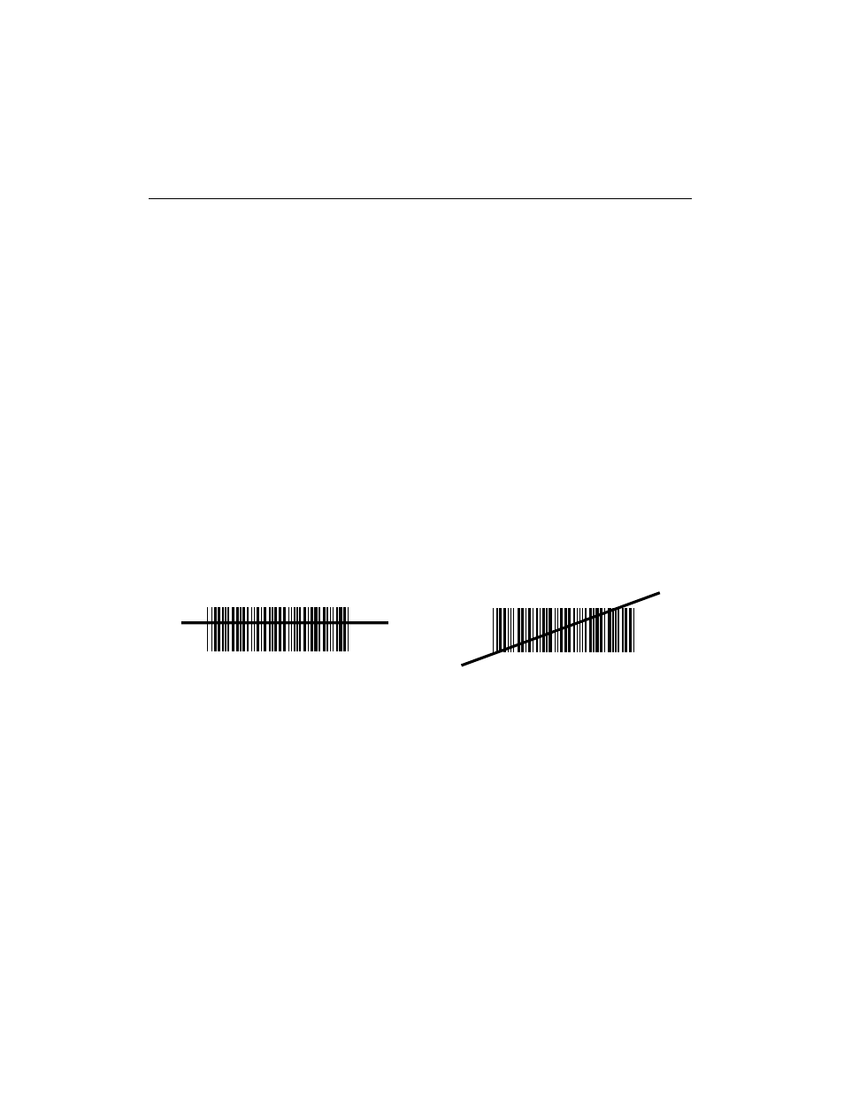 Hold at an angle, Scan the entire symbol, Hold at an angle -2 scan the entire symbol -2 | Symbol Technologies LS 3070 User Manual | Page 21 / 214