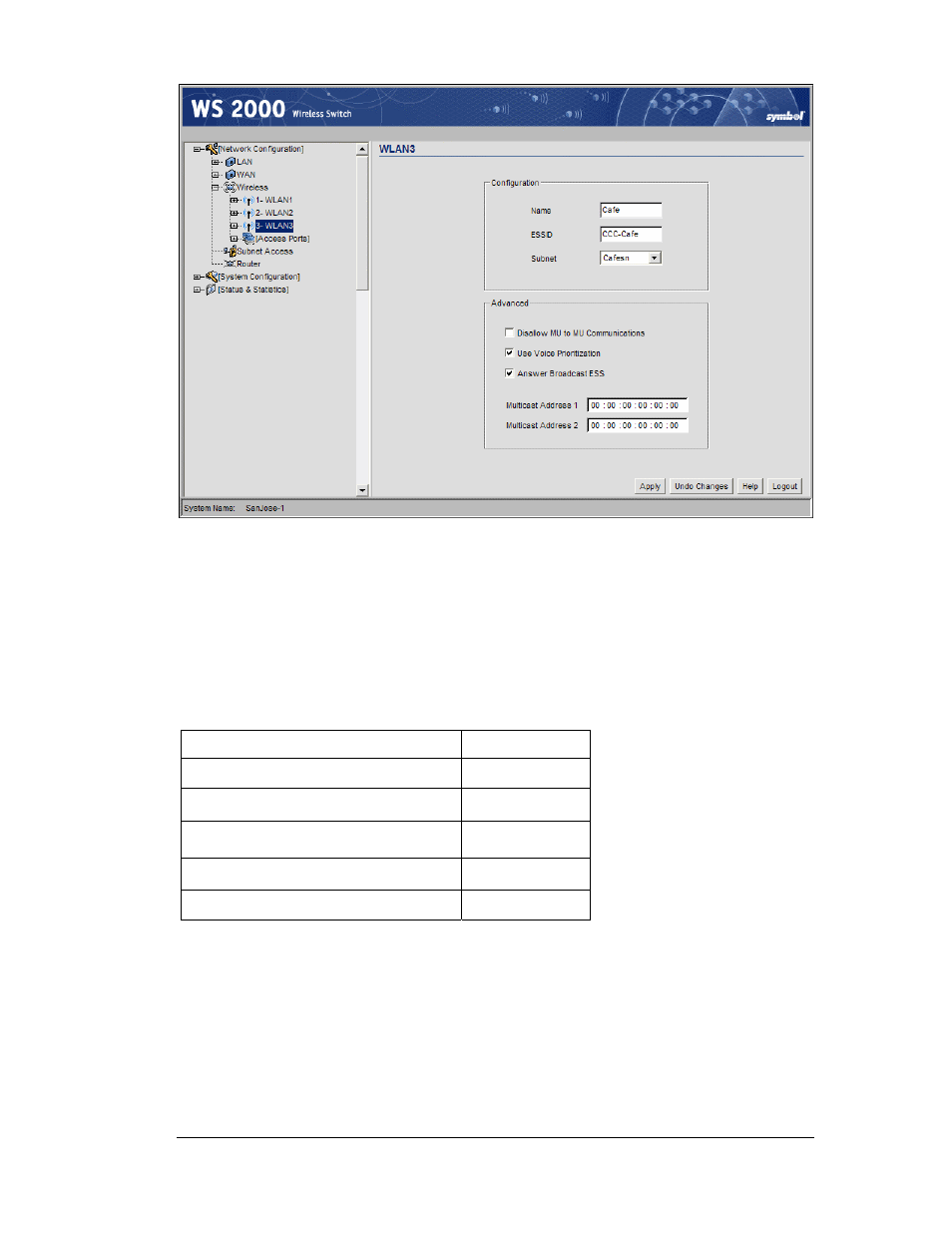 Configuring the printer wlan | Symbol Technologies WS 2000 User Manual | Page 106 / 150