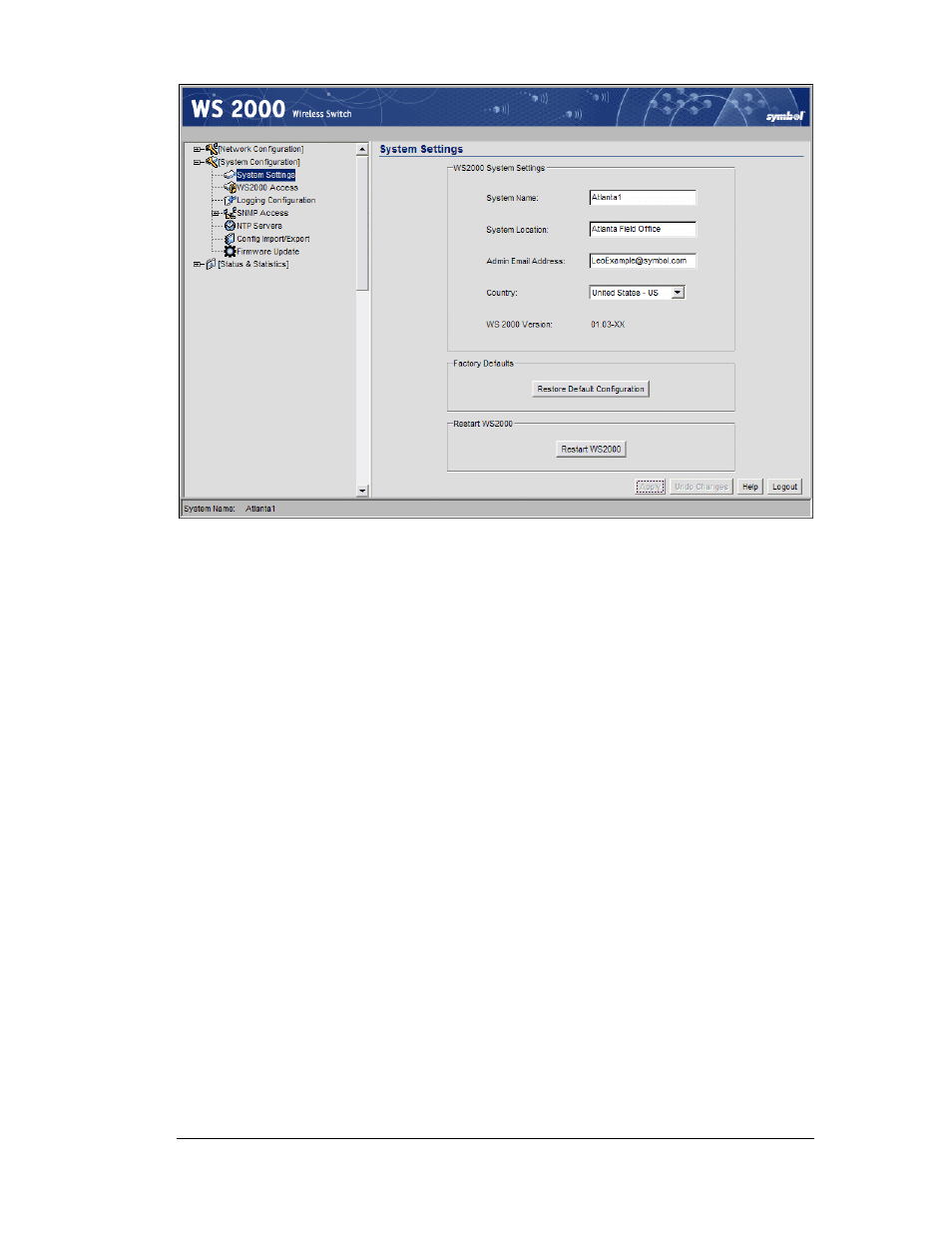 Setting access control | Symbol Technologies WS 2000 User Manual | Page 115 / 150