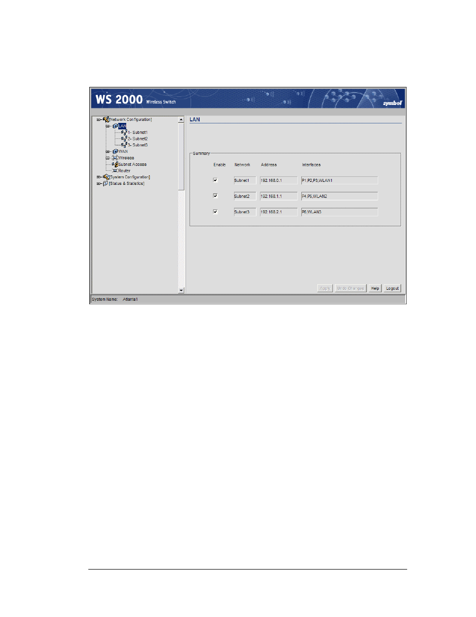 Configuring the lan, Configuring the engineering lan | Symbol Technologies WS 2000 User Manual | Page 117 / 150
