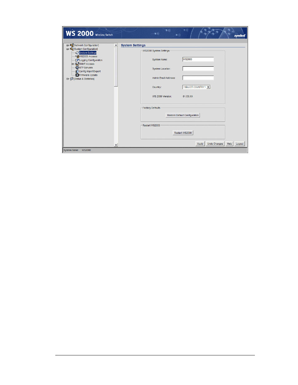 Changing the administrator password | Symbol Technologies WS 2000 User Manual | Page 20 / 150