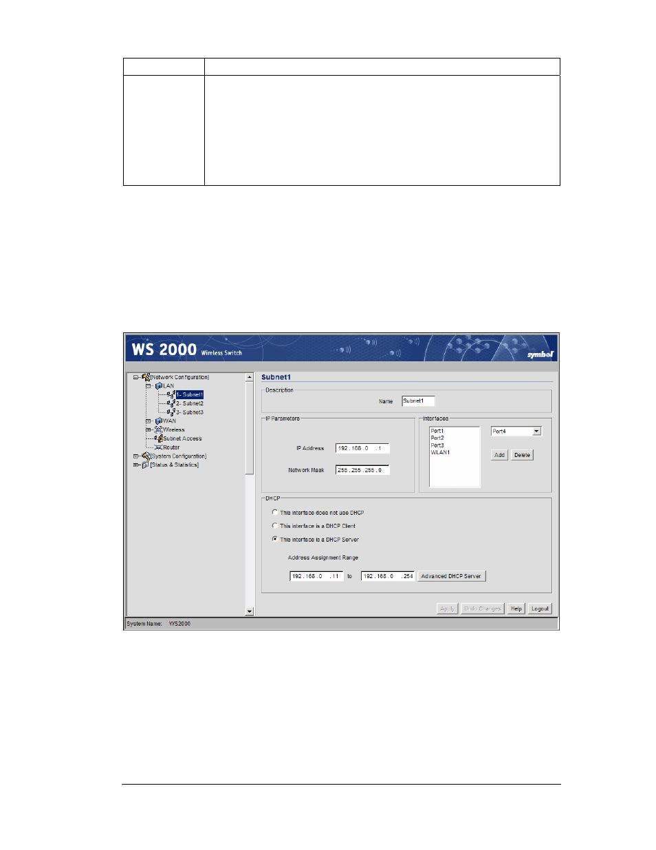 Step 2: configure subnets | Symbol Technologies WS 2000 User Manual | Page 23 / 150