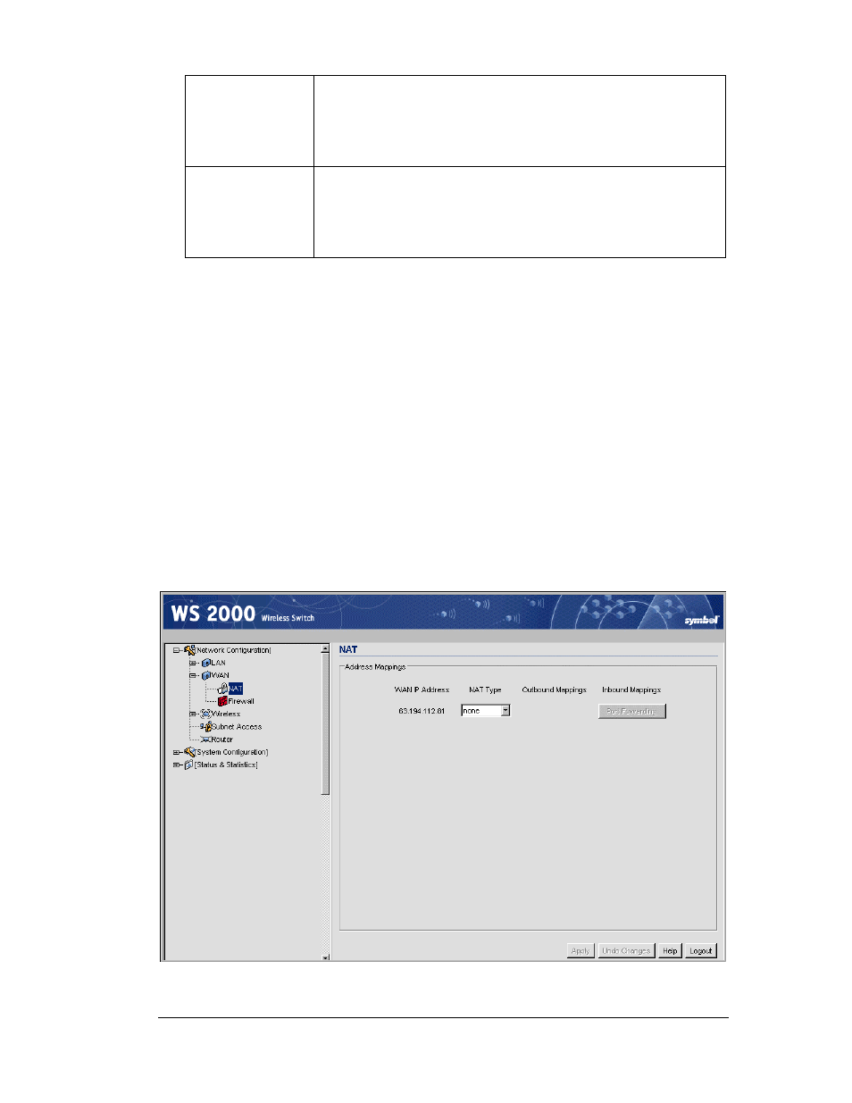 Gateway—how to configure network address translat | Symbol Technologies WS 2000 User Manual | Page 50 / 150