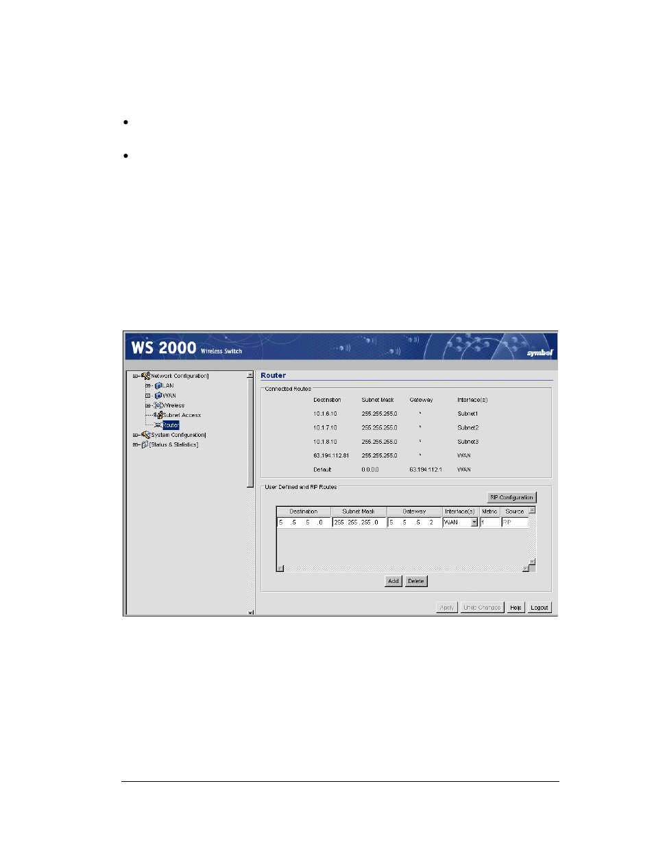 Mime flood attack check, Gateway—how to configure static routes | Symbol Technologies WS 2000 User Manual | Page 54 / 150