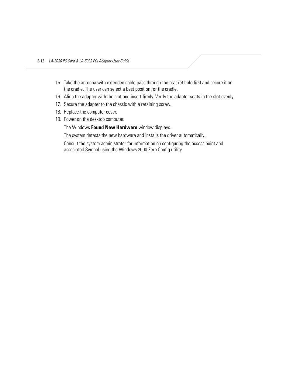 Symbol Technologies LA-5030 User Manual | Page 36 / 106