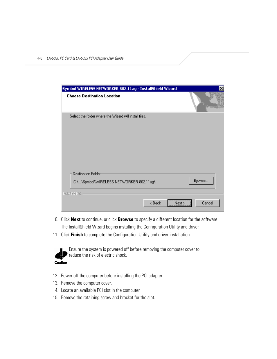 Symbol Technologies LA-5030 User Manual | Page 44 / 106