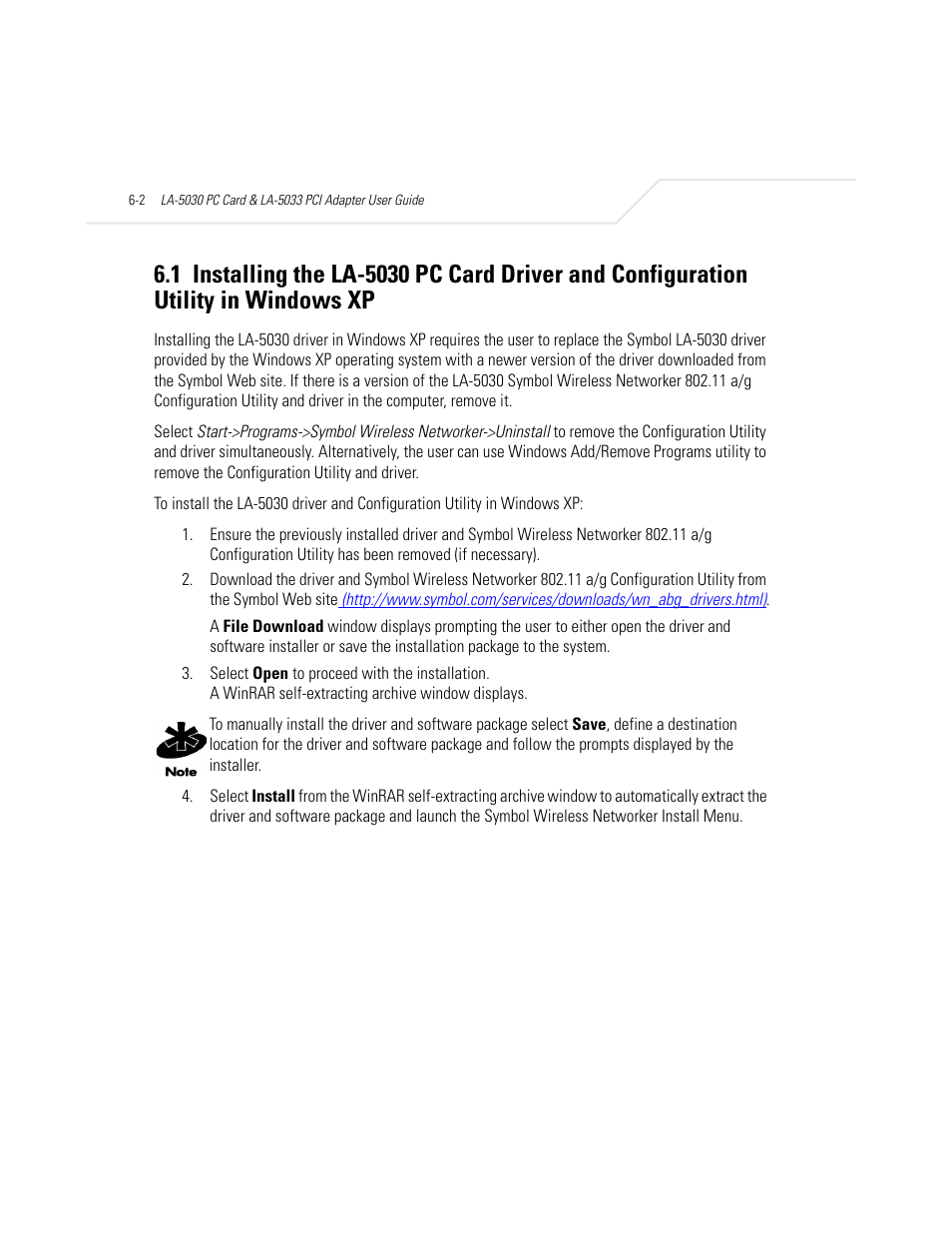 Symbol Technologies LA-5030 User Manual | Page 66 / 106