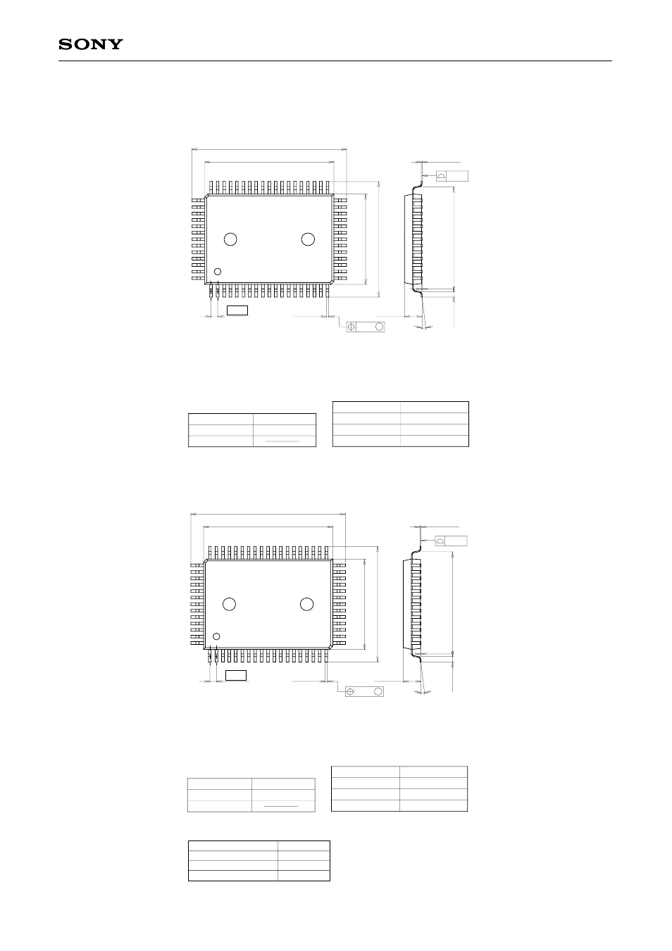 Package outline unit: mm, Sony corporation | Symbol Technologies CMOS CXP854P60 User Manual | Page 21 / 21