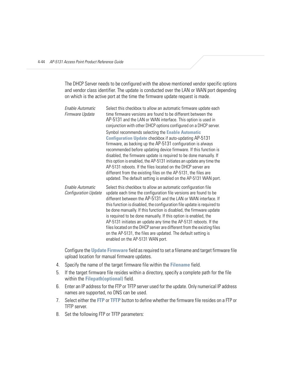 Symbol Technologies AP-5131 User Manual | Page 120 / 578