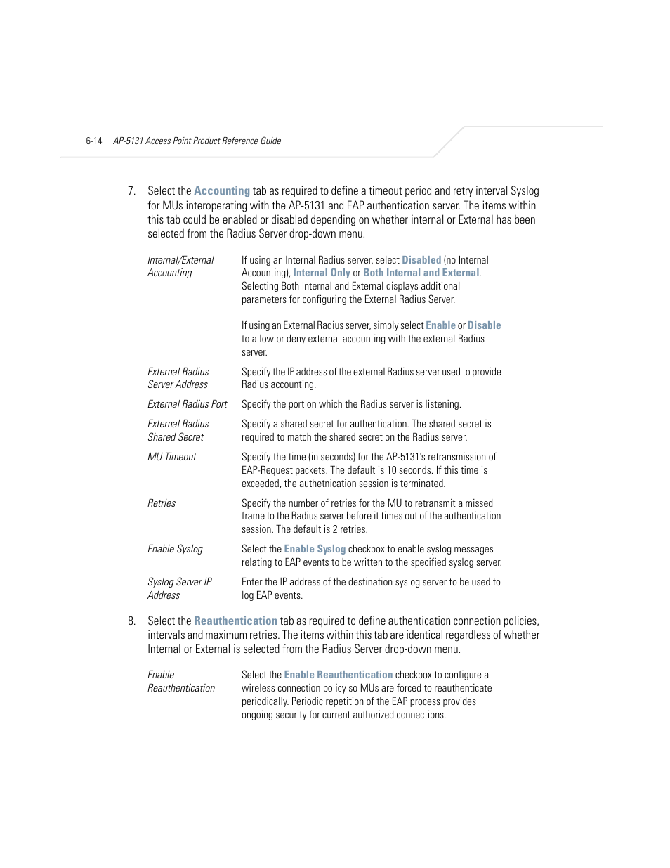 Symbol Technologies AP-5131 User Manual | Page 200 / 578