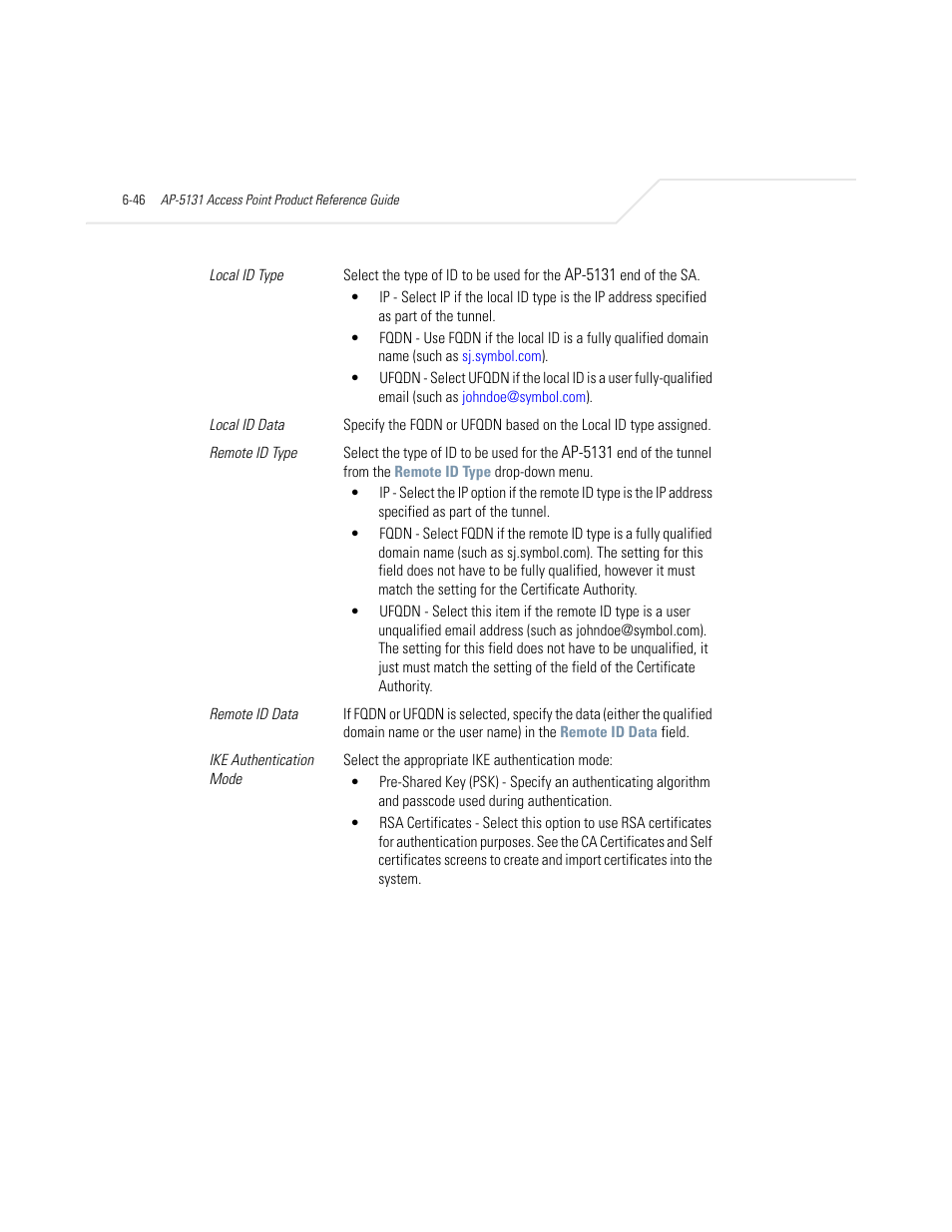 Symbol Technologies AP-5131 User Manual | Page 232 / 578