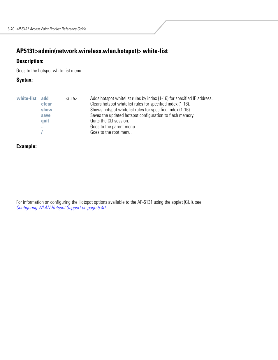 Symbol Technologies AP-5131 User Manual | Page 364 / 578