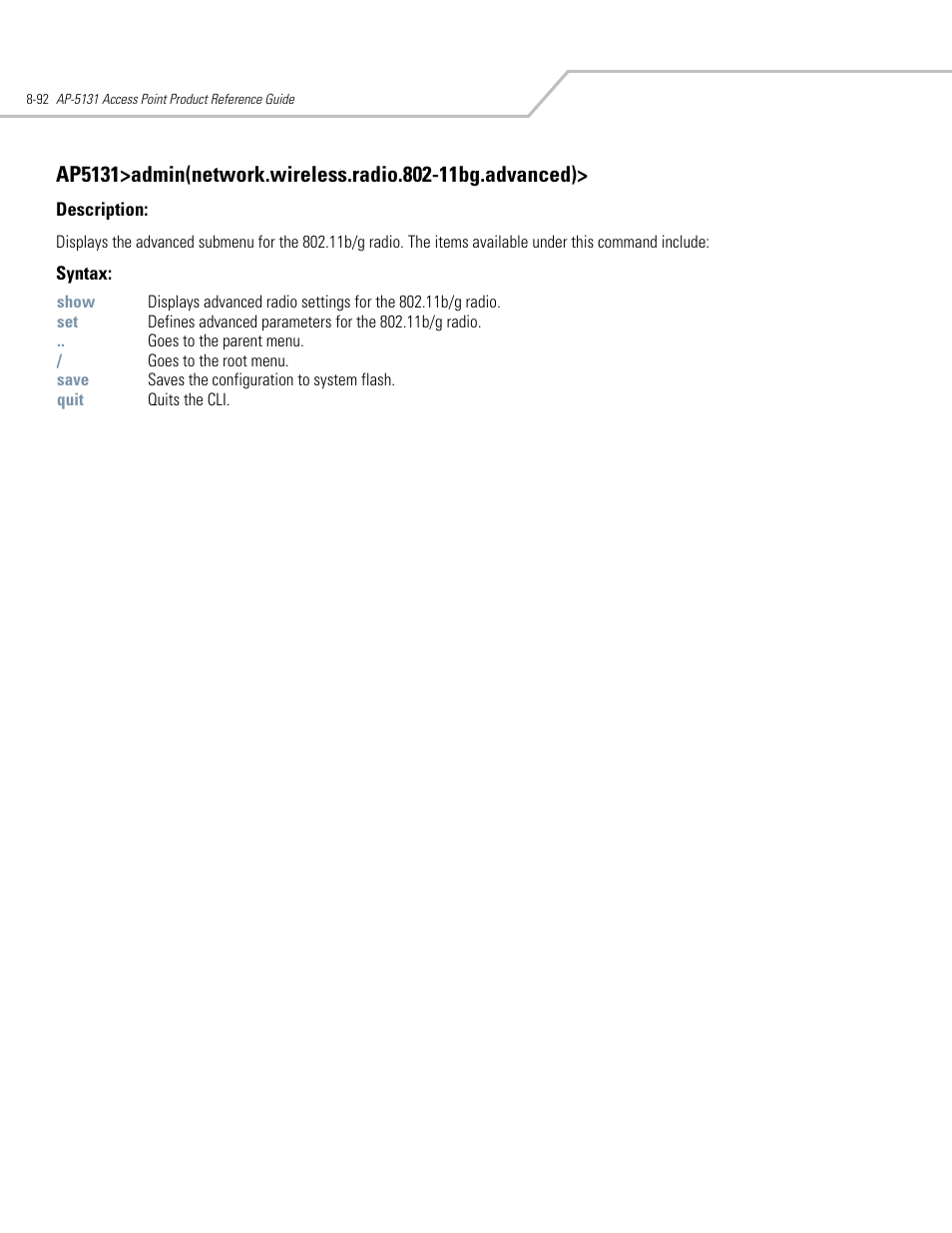 Symbol Technologies AP-5131 User Manual | Page 386 / 578