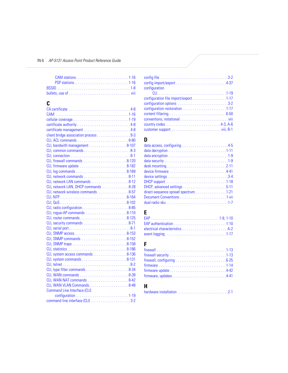 Symbol Technologies AP-5131 User Manual | Page 572 / 578