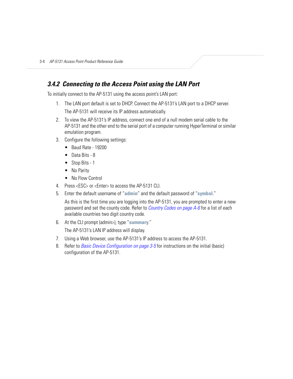 Symbol Technologies AP-5131 User Manual | Page 66 / 578