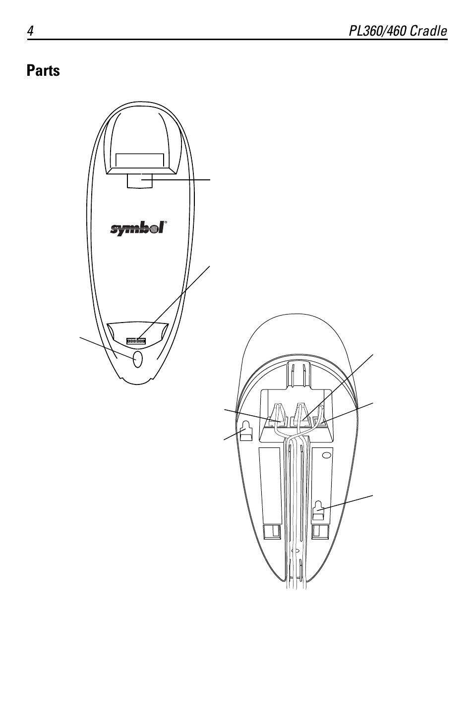 Parts | Symbol Technologies PL460 User Manual | Page 4 / 16