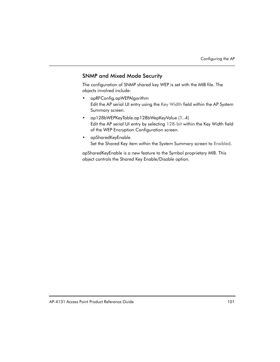 Symbol Technologies Spectrum24 AP-4131 User Manual | Page 111 / 250