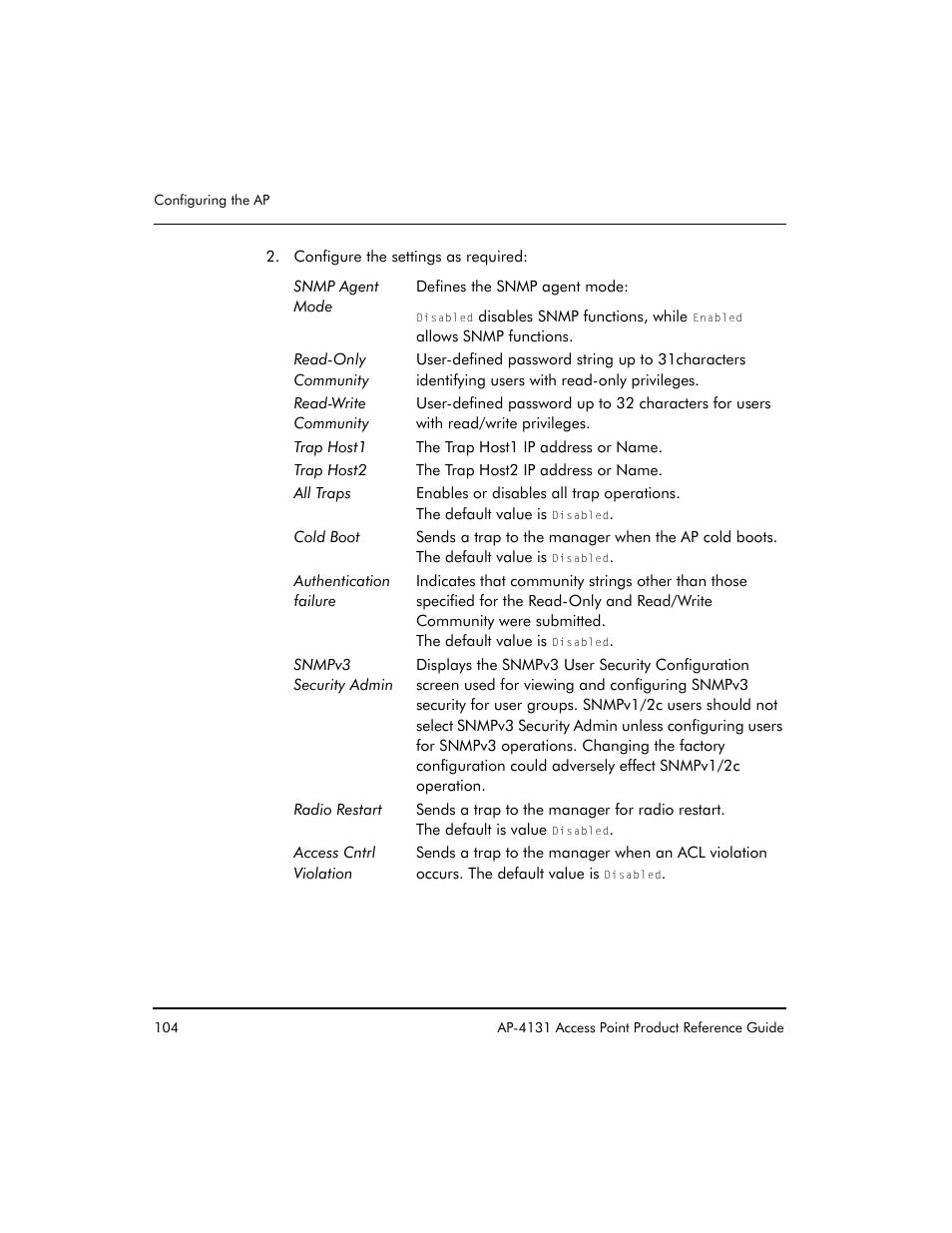 Symbol Technologies Spectrum24 AP-4131 User Manual | Page 114 / 250