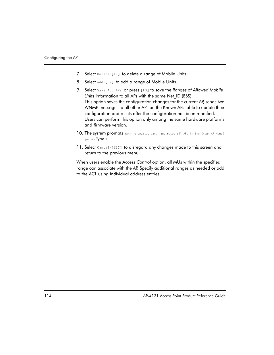 Symbol Technologies Spectrum24 AP-4131 User Manual | Page 124 / 250